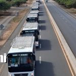 Nicaragua moderniza su servicio de transporte con nueva flota se buses Foto: Nicaragua incorpora 107 nuevos buses para mejorar el transporte intermunicipal/TN8
