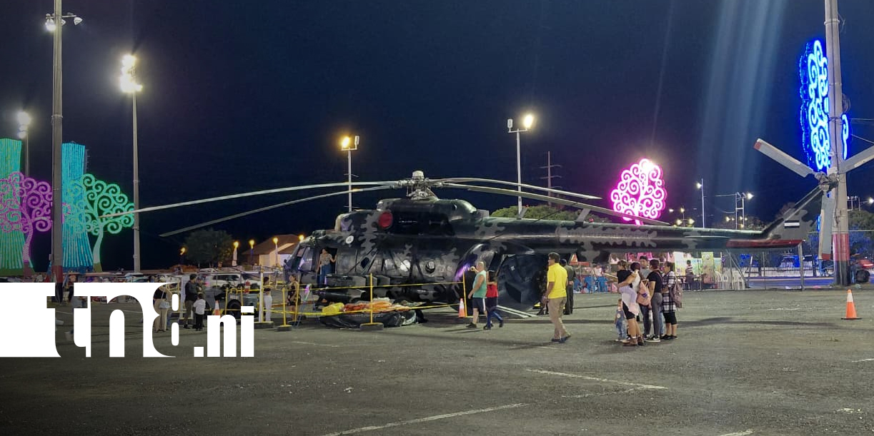 Foto: Familias visitan exhibición del Ejército de Nicaragua en Plaza La Fe/TN8