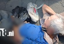 Hombre resulta lesionado tras ser arrollado por autobús de la Mini Ruta 4 en Managua Foto: Bus de la Mini Ruta 4 arrolla a hombre frente al mercadito de San Judas/TN8