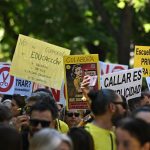 Docentes y estudiantes exigen reformas educativas con una gran marcha en España Foto:Docentes y estudiantes salen a las calles de Madrid para exigir reformas educativas/Cortesía