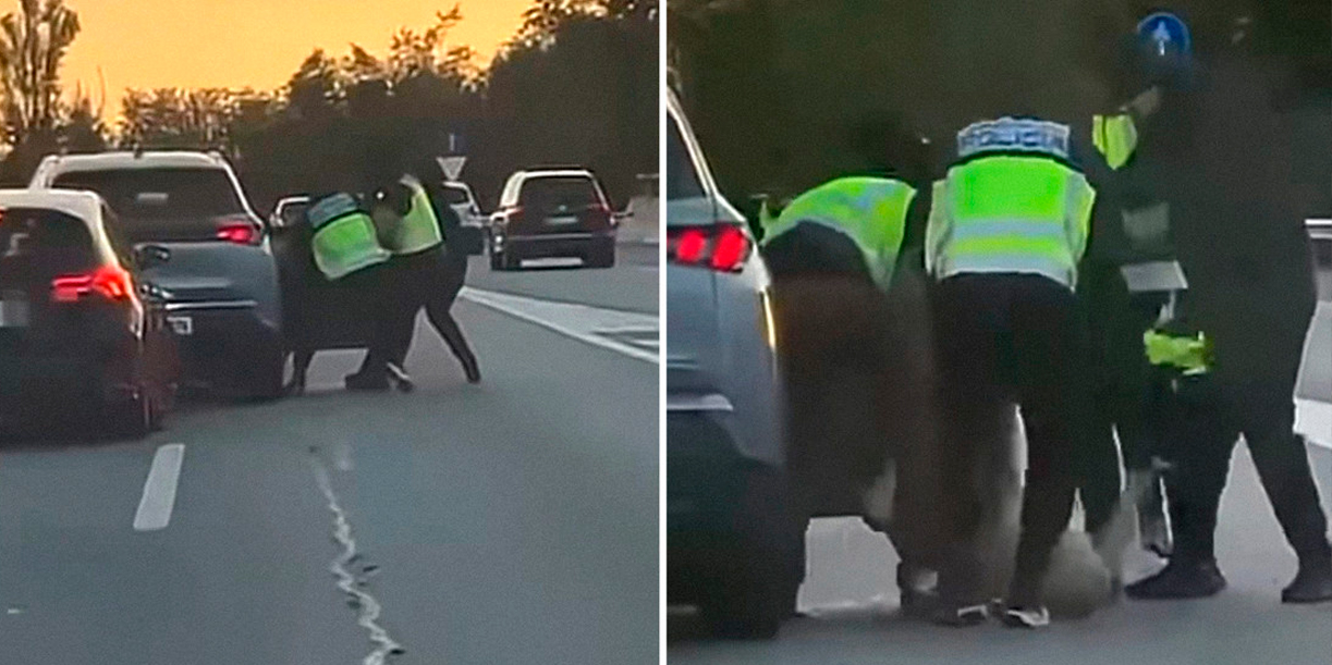 Foto: Falsos oficiales secuestran a un hombre en una autopista de Barcelona / Cortesia