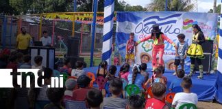 Foto: Benedicto Valverde estrena parque infantil/TN8