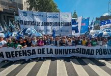 Foto: Paro universitario en Argentina por reclamo salarial/Cortesía