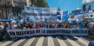Foto: Paro universitario en Argentina por reclamo salarial/Cortesía