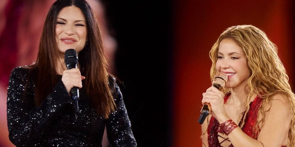 Foto: Shakira y Laura Pausini cantan “Antología” en Madrid/Cortesía