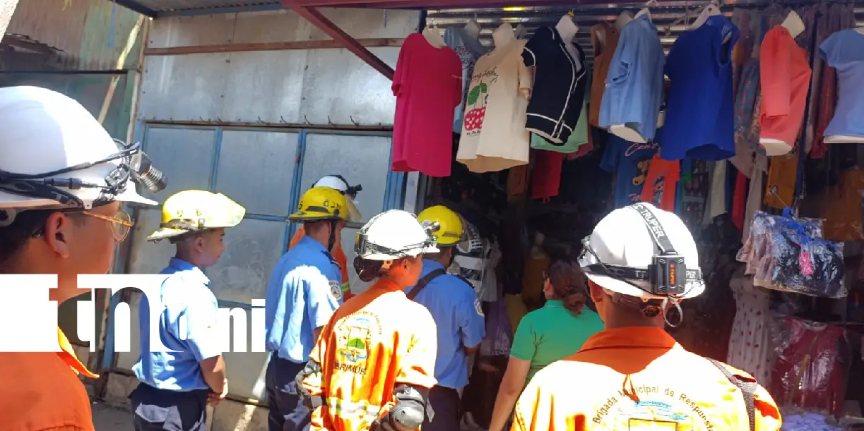 Foto: Mercado de Ciudad Sandino bajo inspección para prevenir incendios /TN8