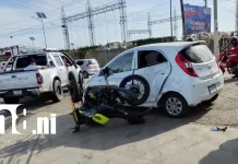 Cinco percances viales dejan al menos cinco lesionados en Managua Foto: Cinco accidentes, cinco lesionados en Managua /TN8