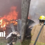 Foto: Incendio consume por completo una vivienda en Jinotega /TN8