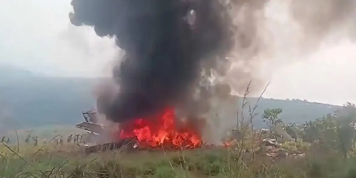 Foto: Avioneta se estrella en el Congo y deja 17 muertos /Cortesía
