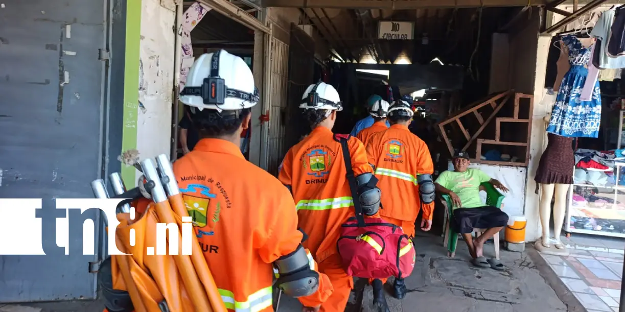 Foto: Mercado de Ciudad Sandino bajo inspección para prevenir incendios /TN8