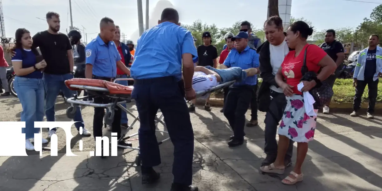 Foto: Cinco accidentes, cinco lesionados en Managua /TN8