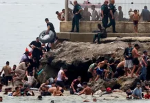 Ceuta intenta contener la crisis migratoria mientras miles permanecen en las calles Foto: Crisis en Ceuta: miles de migrantes siguen fuera de los centros de acogida /Cortesía