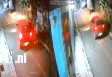 Alerta en Managua por vehículo rojo señalado en varios intentos de asalto Foto: Intentos de asalto en Managua /TN8