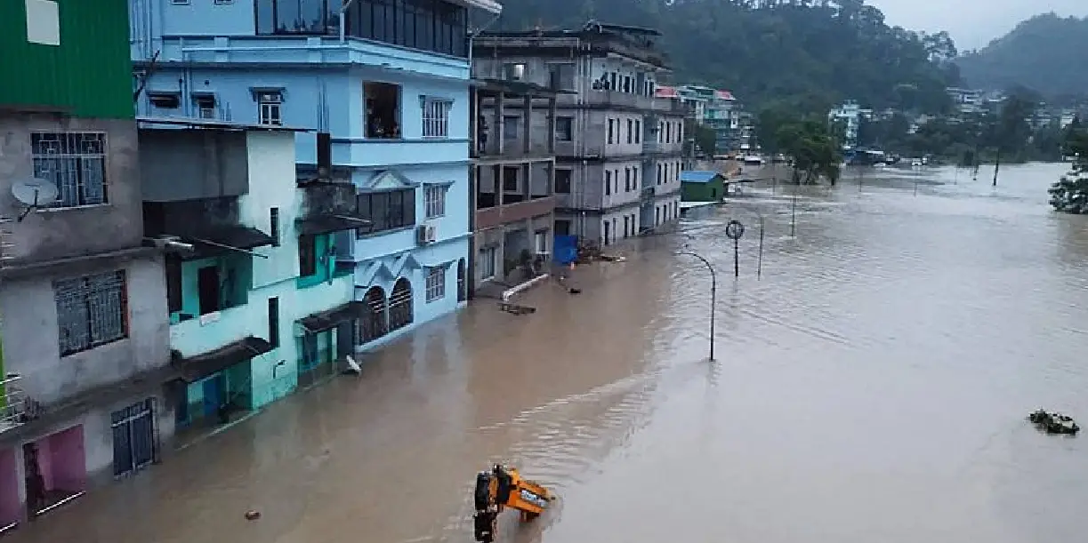 Foto: India enfrenta graves inundaciones /Cortesía