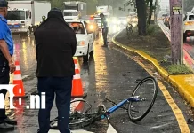 Ciclista pierde la vida tras ser embestido por un camión en Managua Foto: Ciclista pierde la vida tras ser embestido por un camión en Managua /TN8