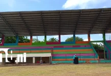 Nandaime estrena mejoras en su histórico Estadio Bayardo Morales Tamariz Foto: El templo del béisbol en Nandaime luce renovado con nuevas obras /TN8