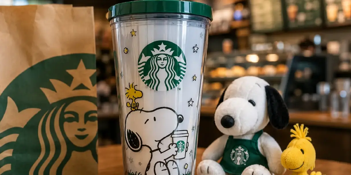 Foto: Así se disparó la fiebre por el nuevo vaso de Snoopy /Cortesía