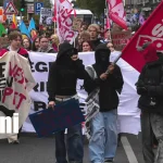 Cerca de 100 protestas sacuden Alemania por los planes de reclutamiento militar Foto: Estudiantes salen a protestar en Alemania /Cortesía