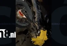 Dos motociclistas mueren tras brutal choque frontal en La Dalia, Matagalpa Foto: Fatal accidente en La Dalia /TN8