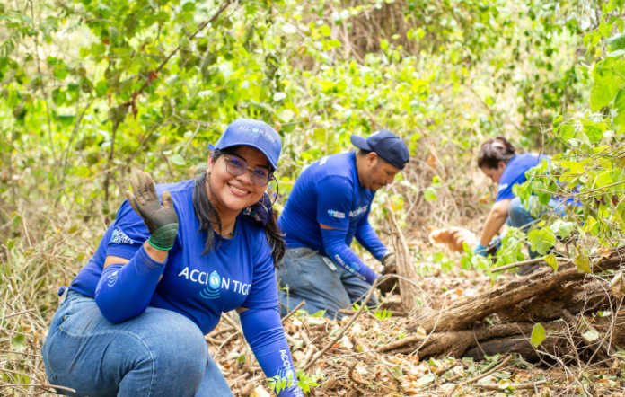 Reforestación 2 Tigo Nicaragua, Holcim y UNICEF completan reforestación de 14 hectáreas en Reserva Natura