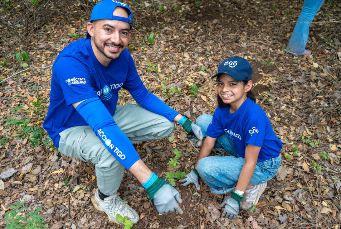 Tigo Nicaragua, Holcim y UNICEF completan reforestación de 14 hectáreas en Reserva Natura