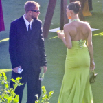 Justin y Hailey Bieber enfrentan rumores de una discusión durante una boda Foto: Justin y Hailey Bieber desatan rumores de pelea durante una boda /Cortesía
