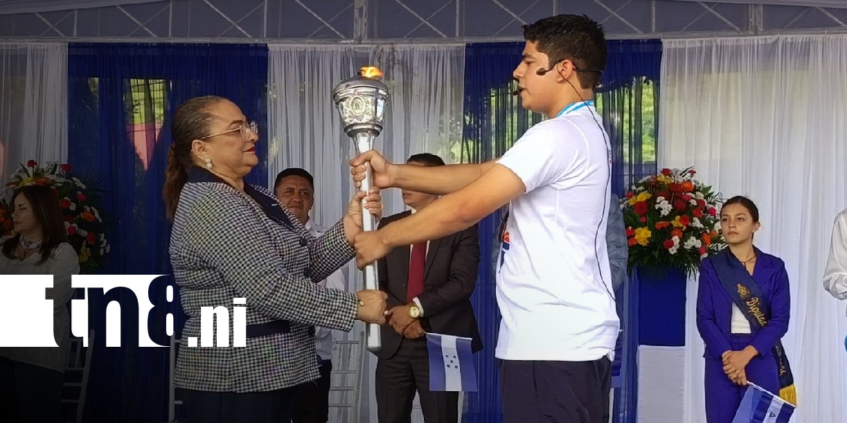 Foto: Antorcha centroamericana llega a Nicaragua / TN8