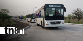Foto: Buses Yutong rumbo a Managua / TN8
