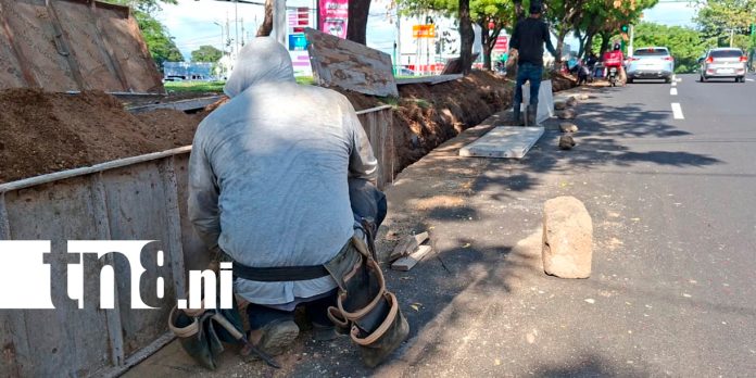 Foto: Managua le dice adiós a los adoquines y da paso a calles modernas y seguras / TN8 Foto: Managua le dice adiós a los adoquines y da paso a calles modernas y seguras / TN8