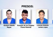 Ya están detenidos: Presentan a la banda del «carro rojo» en Managua