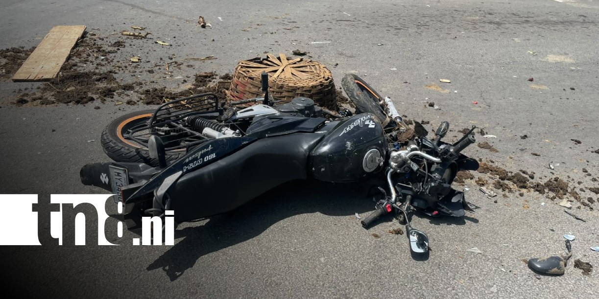 Foto: Accidente con carretón en Masaya / TN8