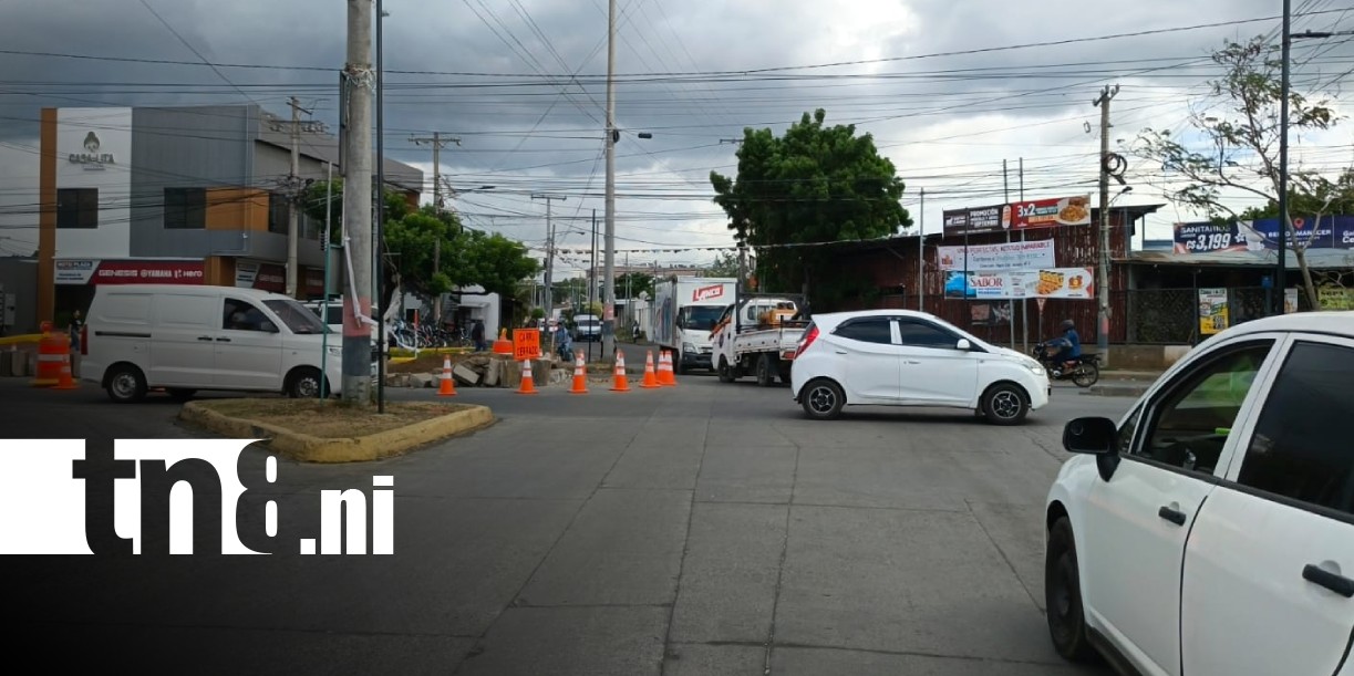 Foto: Semaforización en sector de Plaza Calli, Ciudad Sandino / TN8
