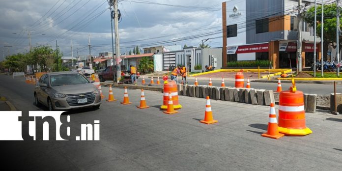 Foto: Semaforización en sector de Plaza Calli, Ciudad Sandino / TN8