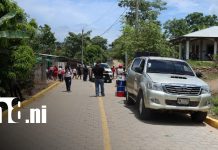 Siuna inaugura 230 metros de calle adoquinada en el barrio Dolores Marín Foto: Mejores calles en Siuna / TN8