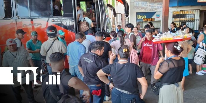 Foto: Terminal de buses en mercados de Managua / TN8 Foto: Terminal de buses en mercados de Managua / TN8