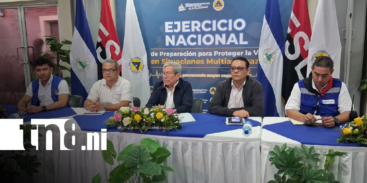Foto: SINAPRED Nicaragua activa durante Tercer Ejercicio Nacional de Protección de la Vida / TN8