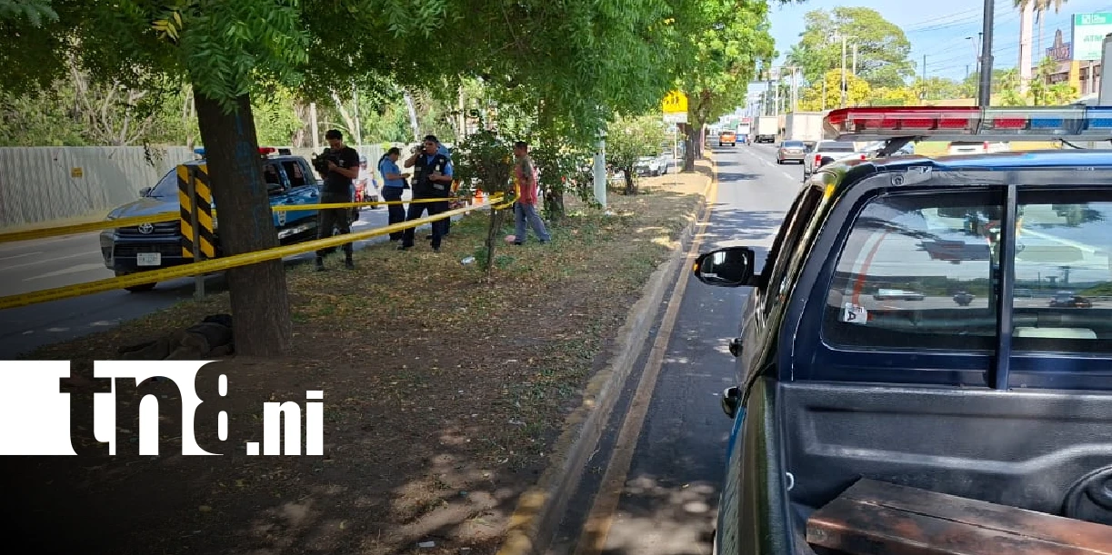Foto: Investigación alrededor de cuerpo encontrado en Carretera Norte, Managua / TN8
