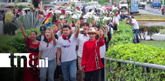 Foto: Juventud Sandinista realiza homenaje al héroe Rigoberto López Pérez / TN8