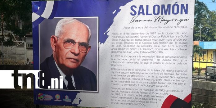 Foto: Homenaje en Managua a Salomón Ibarra Mayorga, autor del Himno Nacional / TN8 Foto: Homenaje en Managua a Salomón Ibarra Mayorga, autor del Himno Nacional / TN8