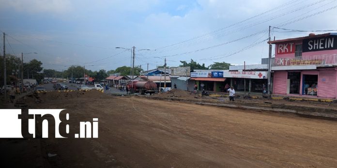 Foto: Desvíos en el sector del Mercado Roberto Huembes, Managua / TN8
