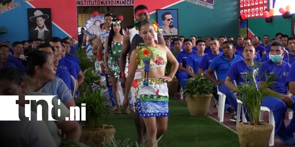 Foto: Pasarela de trajes folclóricos nicaragüenses en el Sistema Penitenciario de Waswalí / TN8