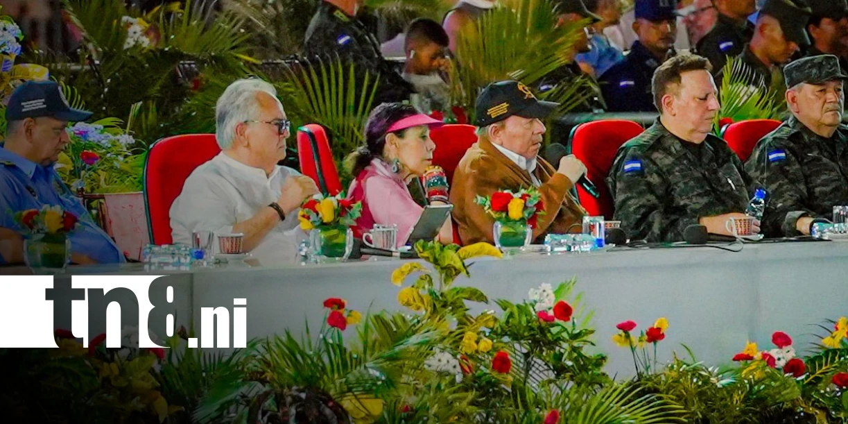 Foto: Acto por el 47 aniversario del Ejército de Nicaragua, presidido por el Comandante Daniel Ortega y la Compañera Rosario Murillo, Co-Presidentes de la República / TN8
