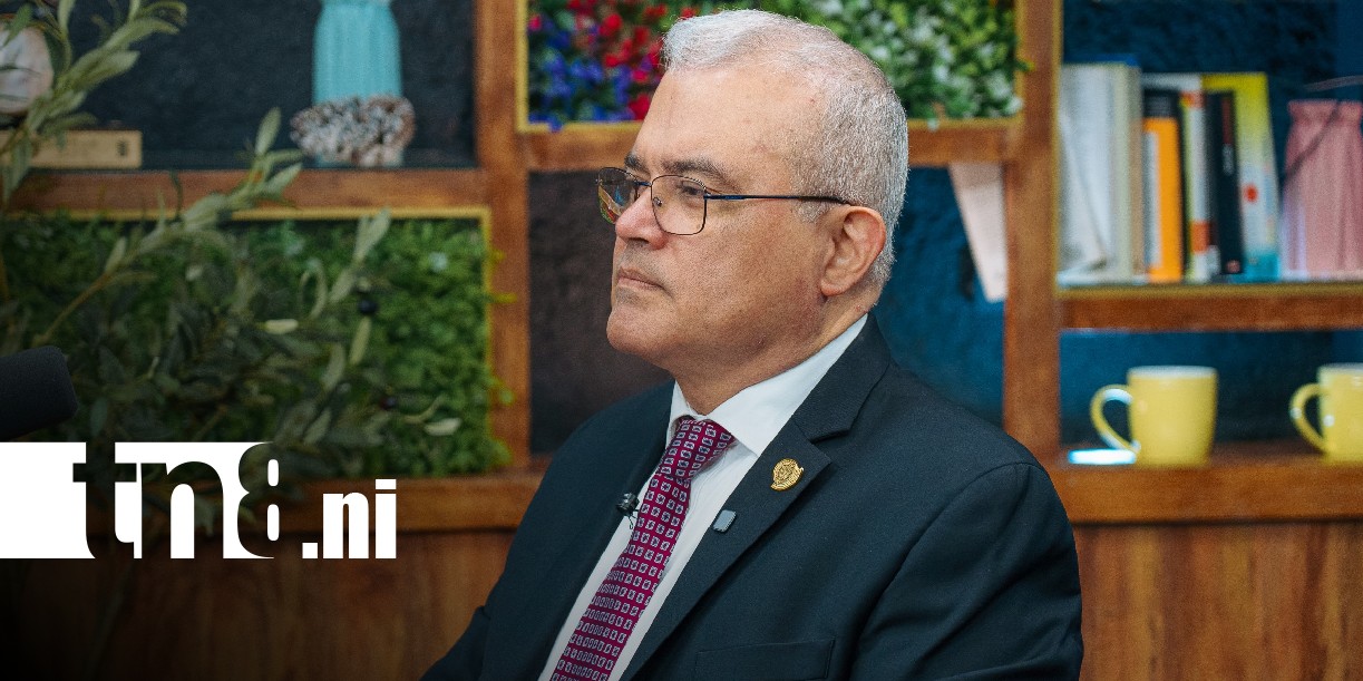 Foto: Entrevista a Ovidio Reyes, presidente del Banco Central de Nicaragua, en Estudio TN8