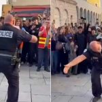Policía sorprende al unirse a una “batalla de aura” con estudiantes en Francia (VIDEOS) Foto: La batalla de aura que sorprendió a todos/Cortesía