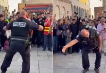 Policía sorprende al unirse a una “batalla de aura” con estudiantes en Francia (VIDEOS) Foto: La batalla de aura que sorprendió a todos/Cortesía