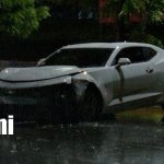 Foto: Conductor sale ileso tras aparatoso accidente en Las Colinas/TN8