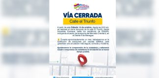 Foto: ¡Atención Managua! Anuncian cierre de la calle El Triunfo por obras de asfaltado/TN8