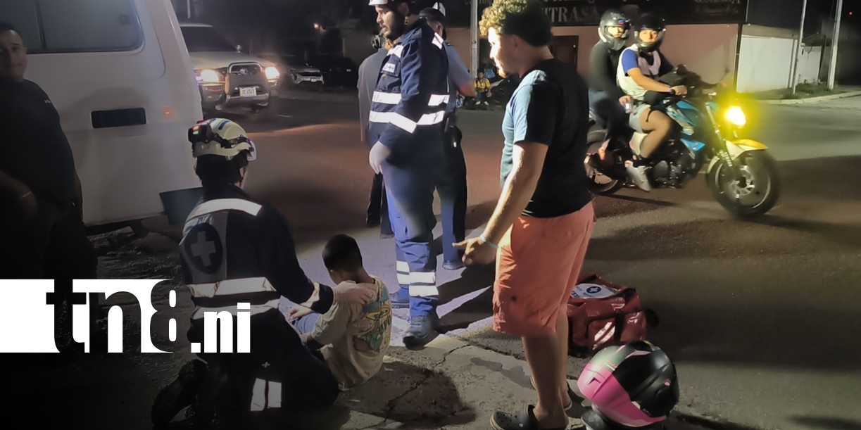 Foto: Accidente entre dos motos deja a un menor lesionado en Estelí/TN8