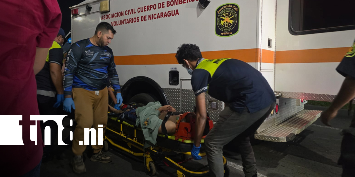 Foto: Dos jóvenes hermanos resultan lesionados en carretera a Masaya/TN8