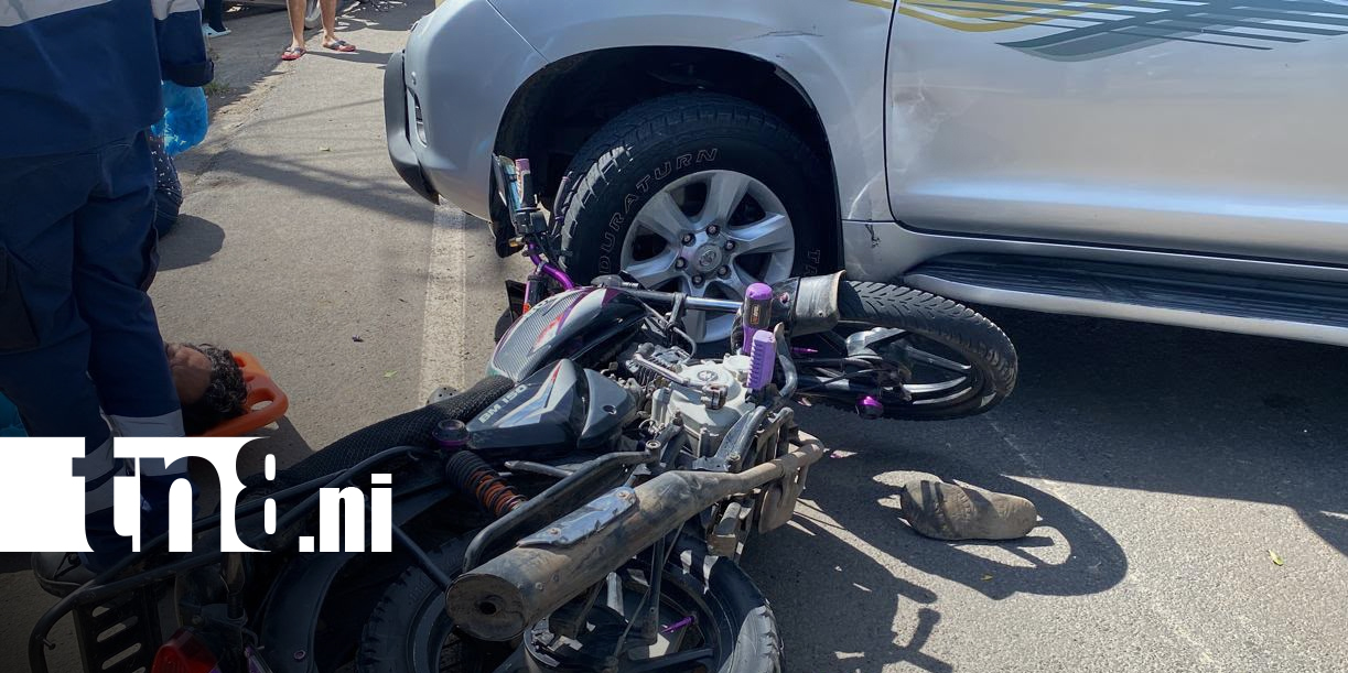 Foto: Cámara de seguridad capta accidente que dejó tres lesionados en carretera de Juigalpa/TN8